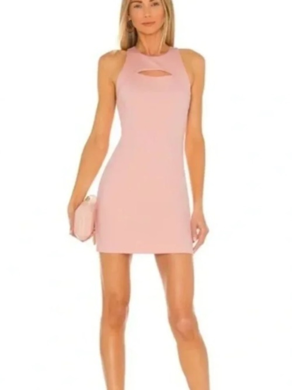 ALICE + OLIVIA Gara Cutout Mini Dress in Pink